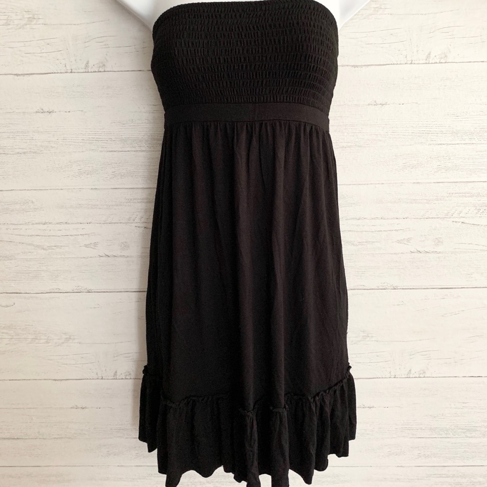 Guess Black Strapless Dress